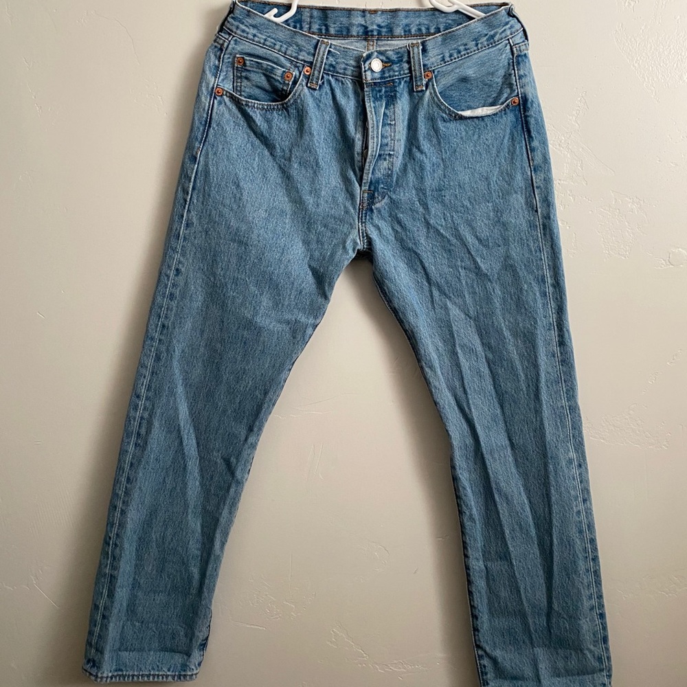 Levi’s 501 Straight Lightwash Denim Jeans 30x29